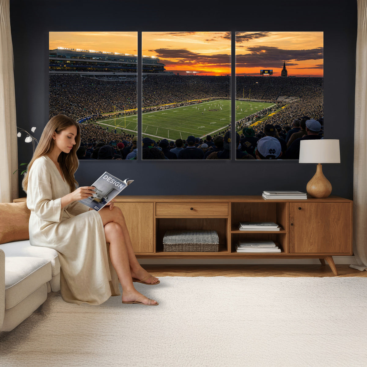 73585402-MGV-CV-36X24 - Stadium Wall Art Canvas Print