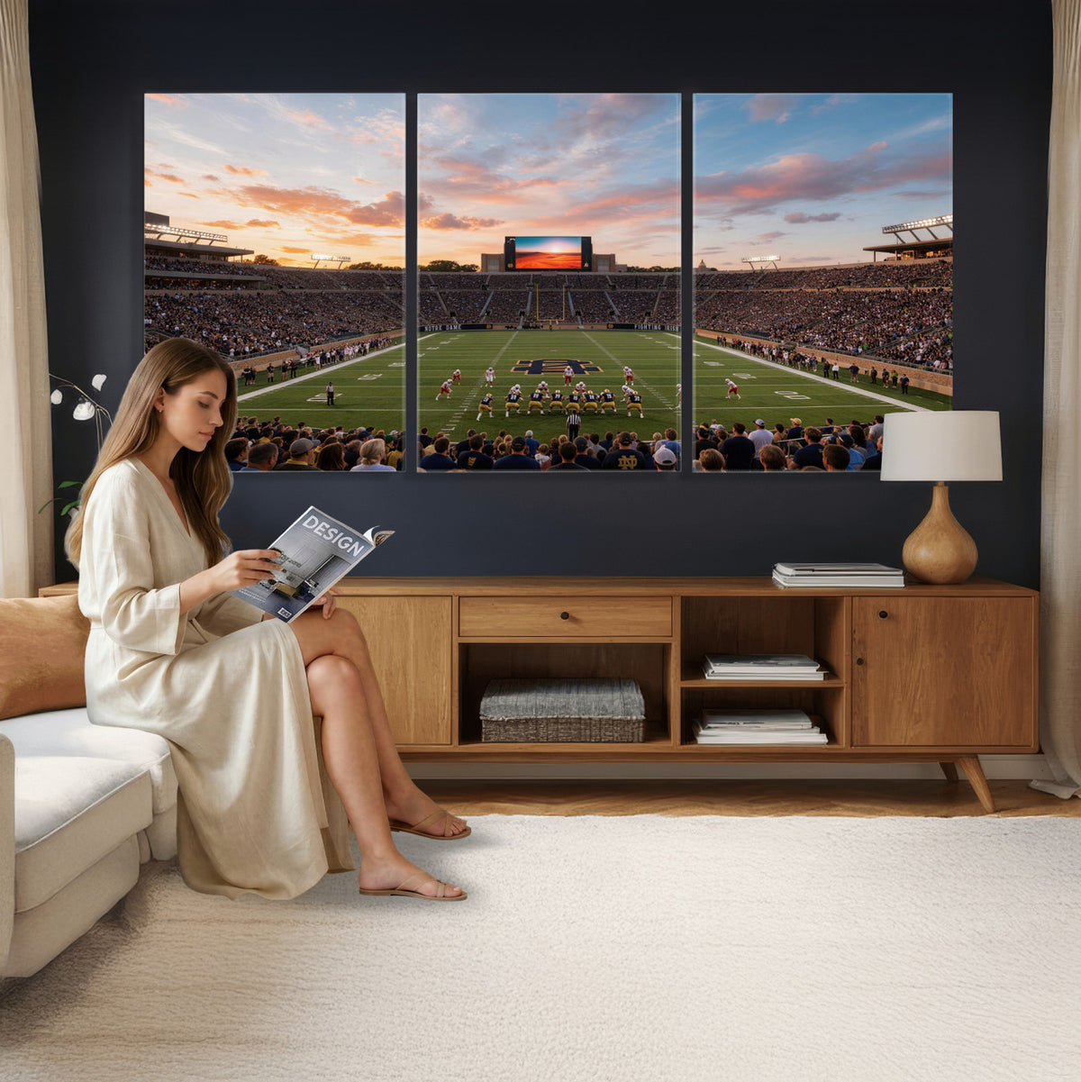 54464530-MGV-CV-36X24 - Stadium Wall Art Canvas Print