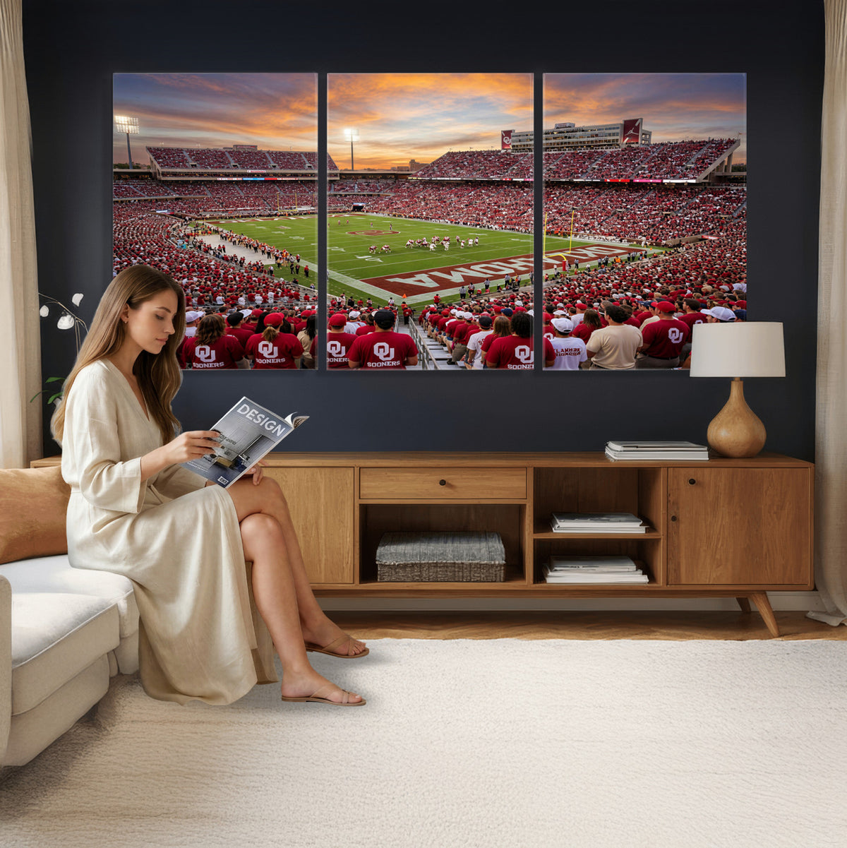 92718741-MGV-CV-36X24 - Stadium Wall Art Canvas Print