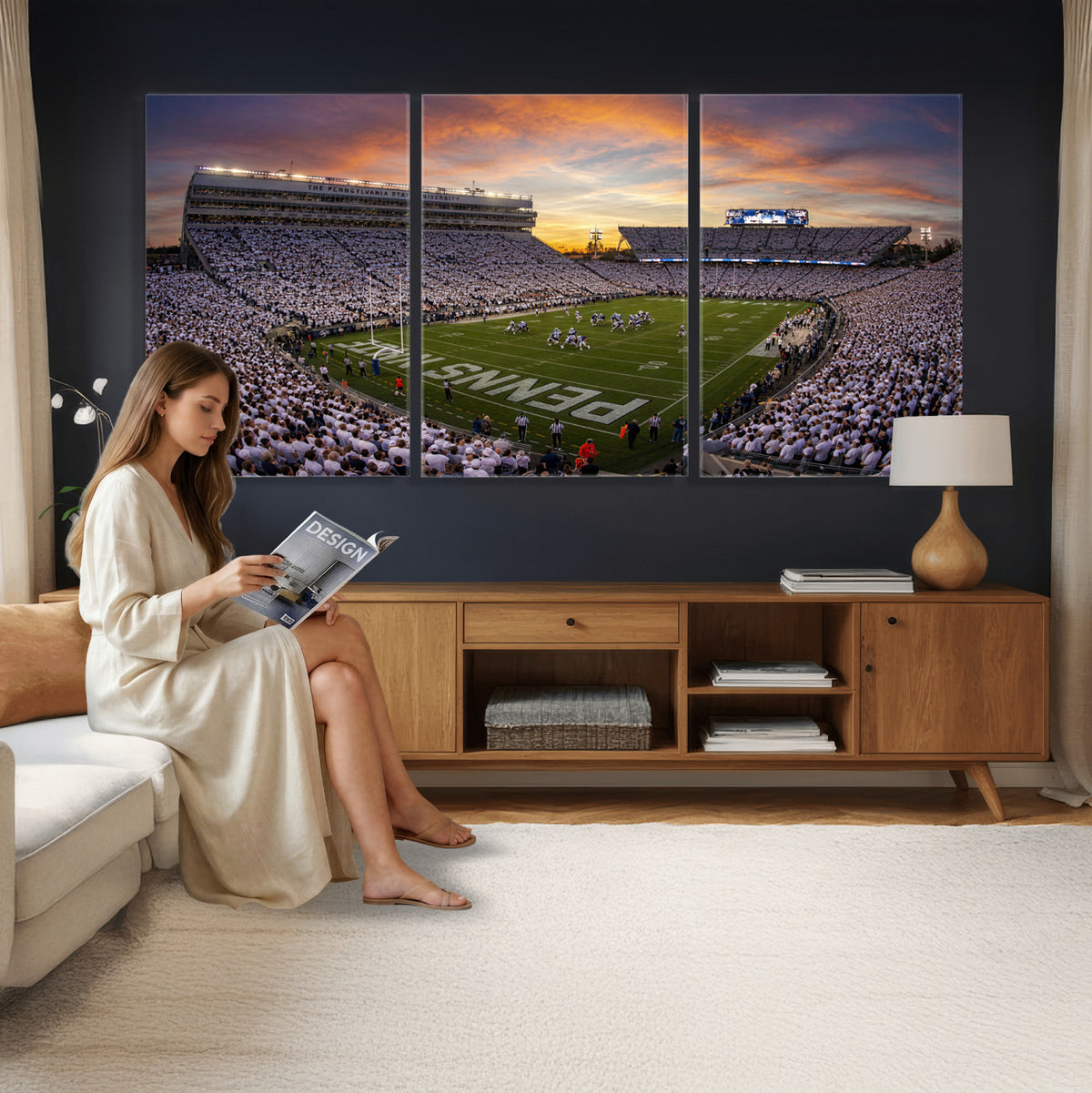37485833-MGV-CV-36X24 - Stadium Wall Art Canvas Print