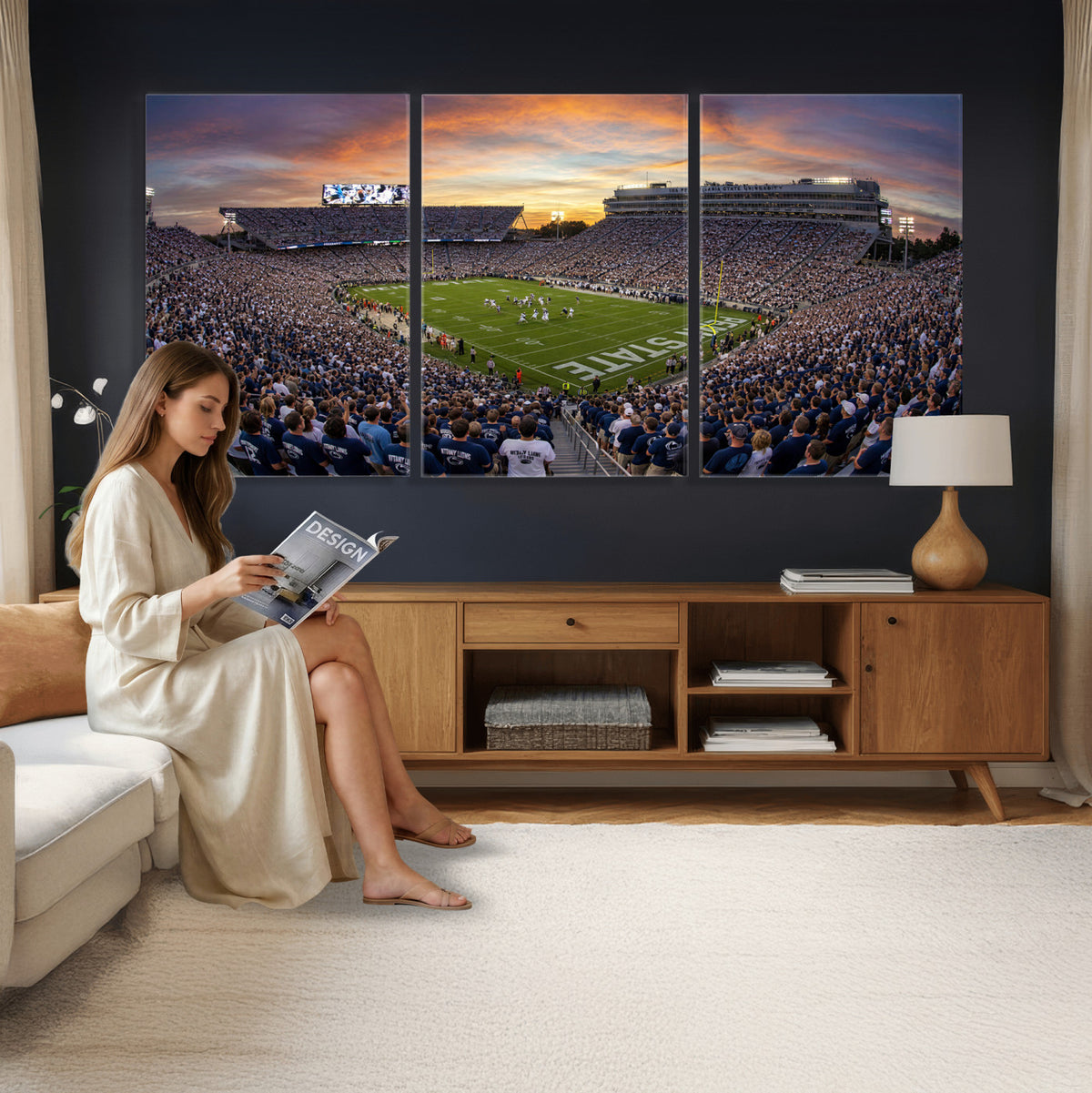 29008668-MGV-CV-36X24 - Stadium Wall Art Canvas Print