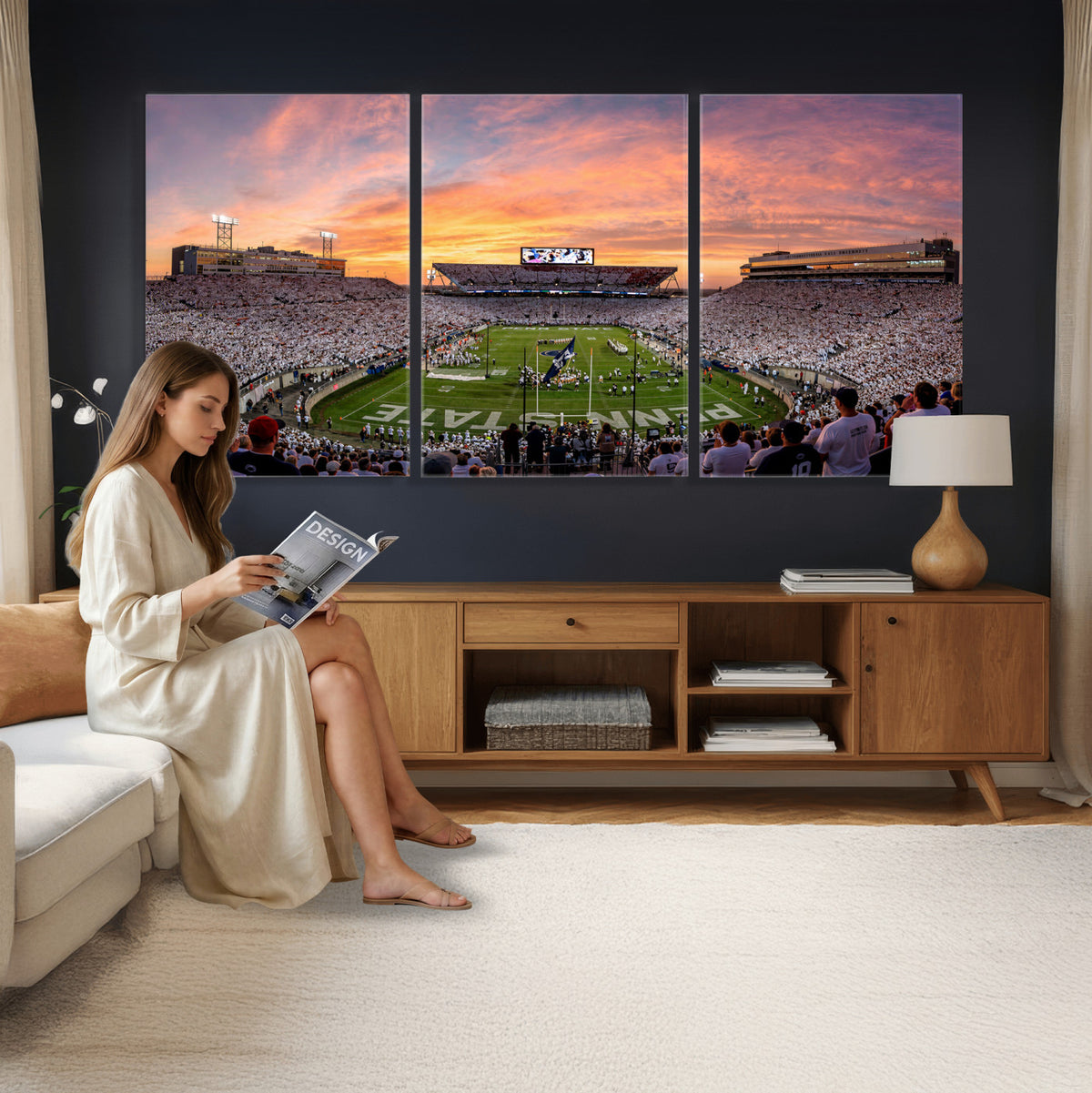 53161432-MGV-CV-36X24 - Stadium Wall Art Canvas Print