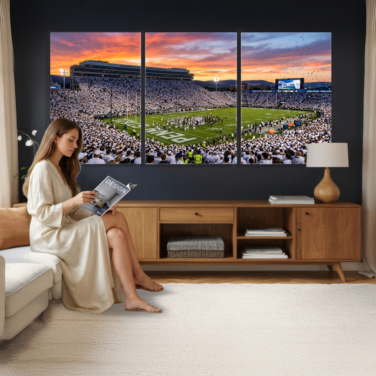 37057330-MGV-CV-36X24 - Stadium Wall Art Canvas Print