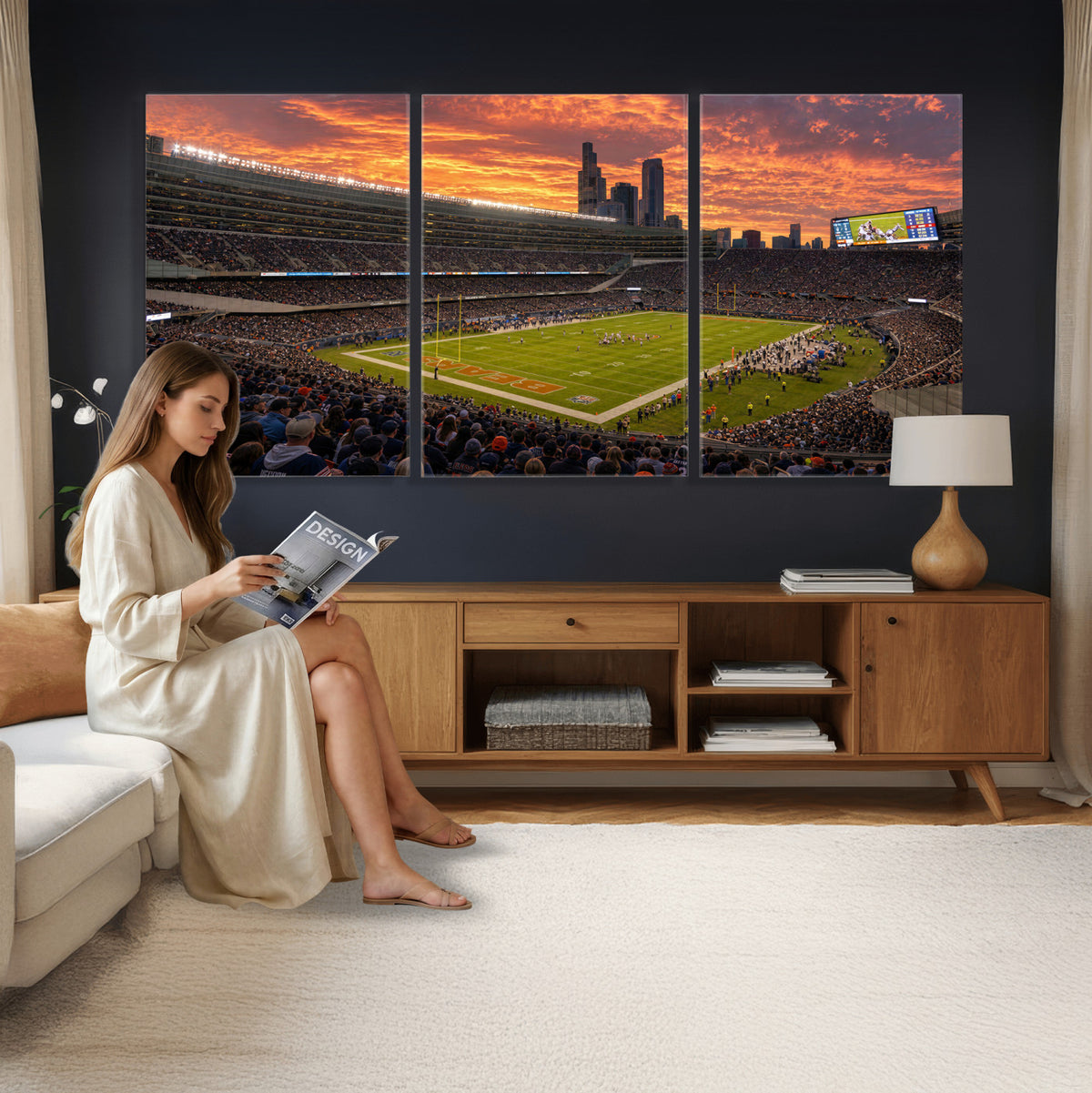 25159364-MGV-CV-36X24 - Stadium Wall Art Canvas Print