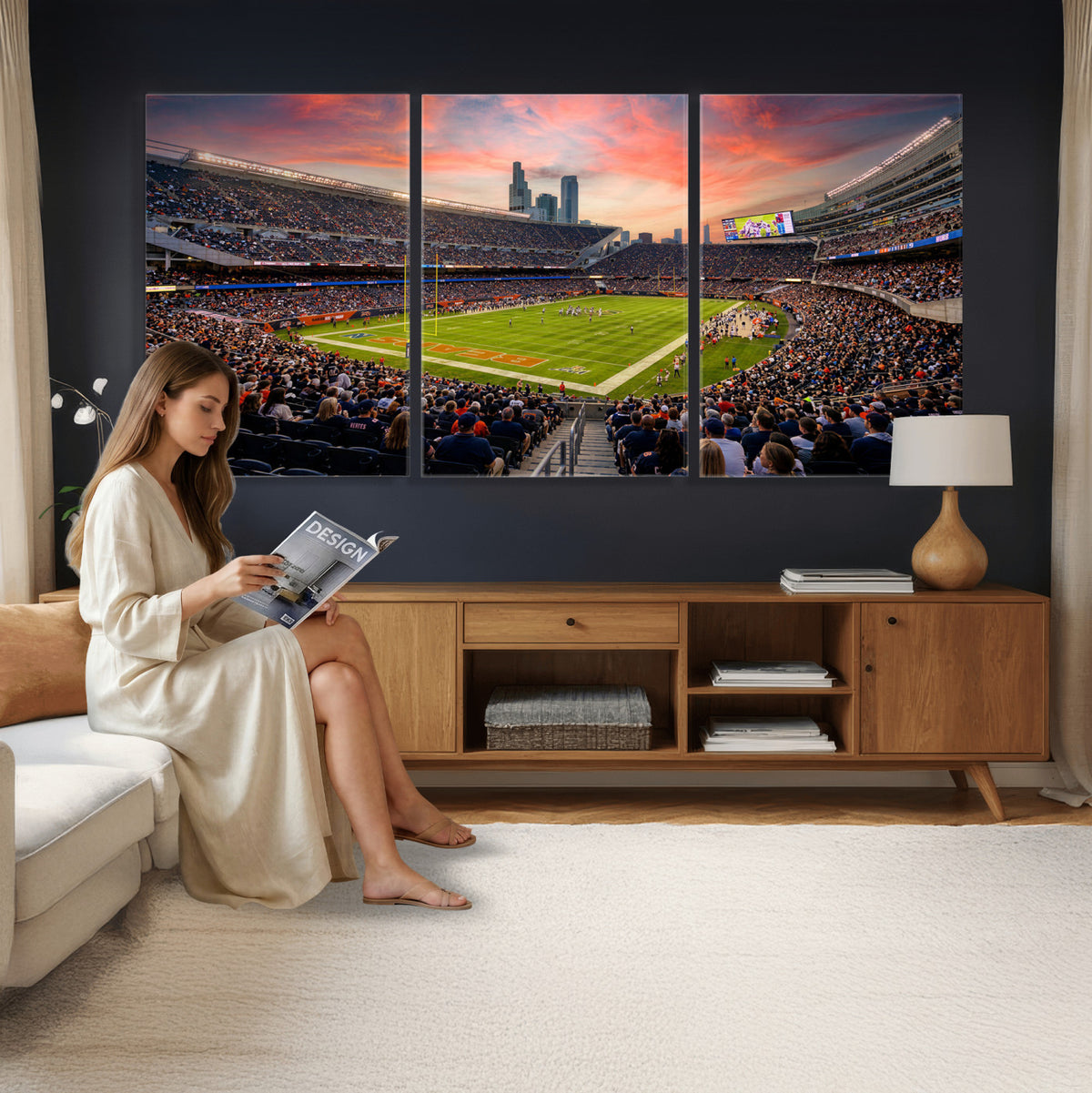 15295996-MGV-CV-36X24 - Stadium Wall Art Canvas Print