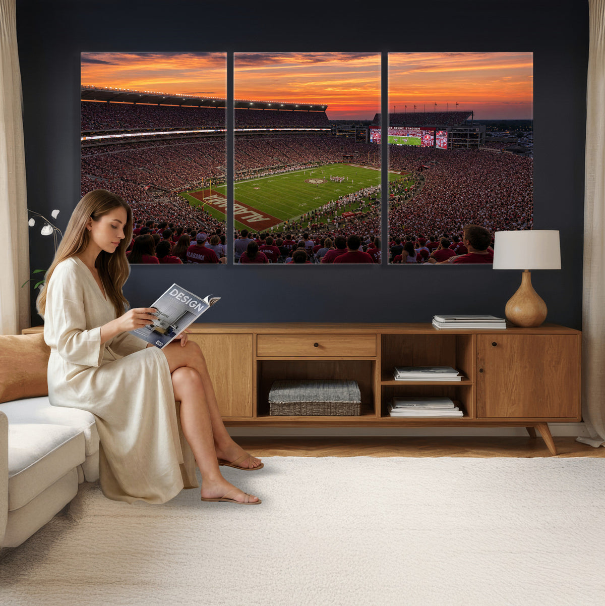 91782096-MGV-CV-36X24 - Stadium Wall Art Canvas Print