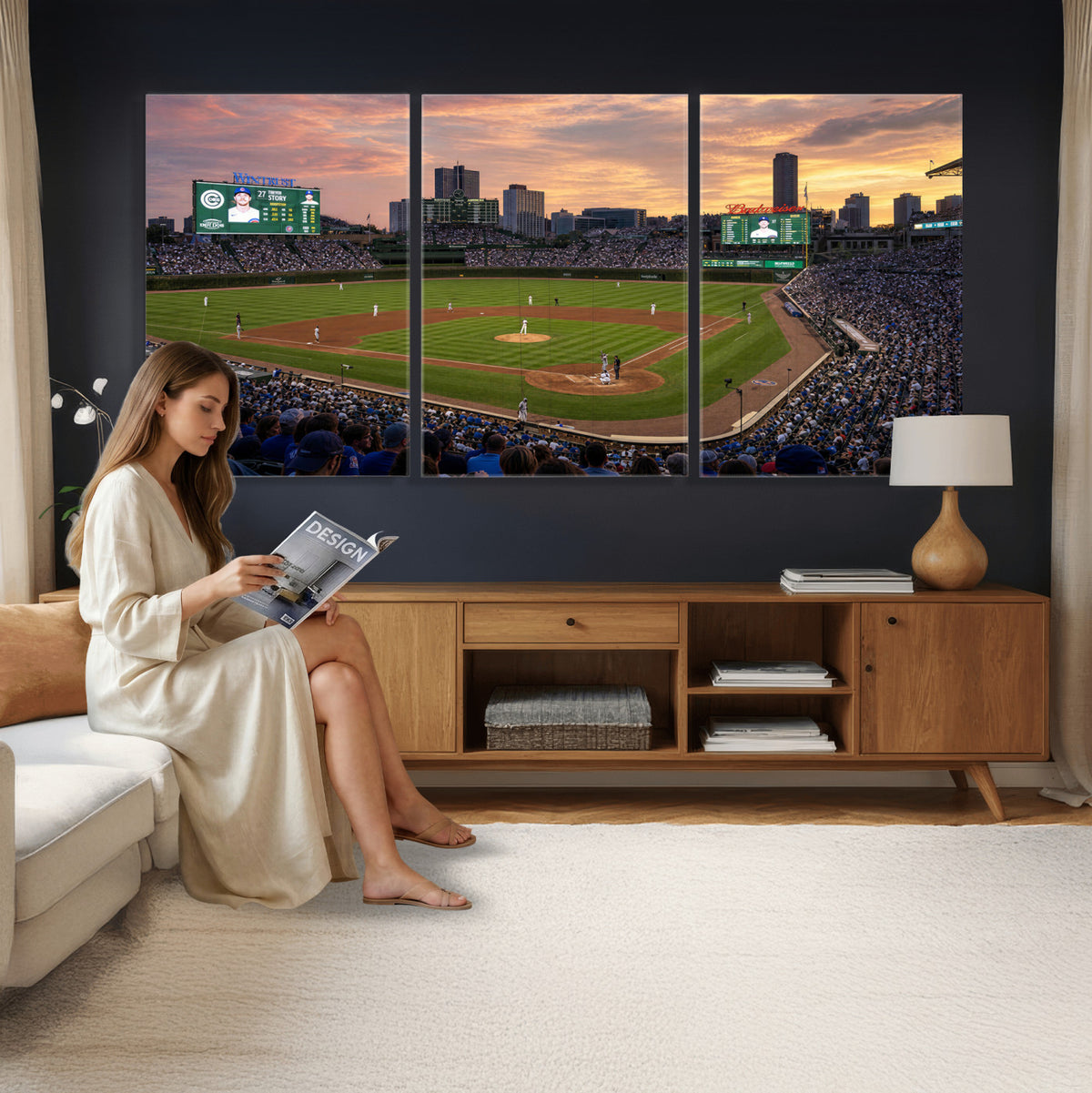 41641466-MGV-CV-36X24 - Stadium Wall Art Canvas Print