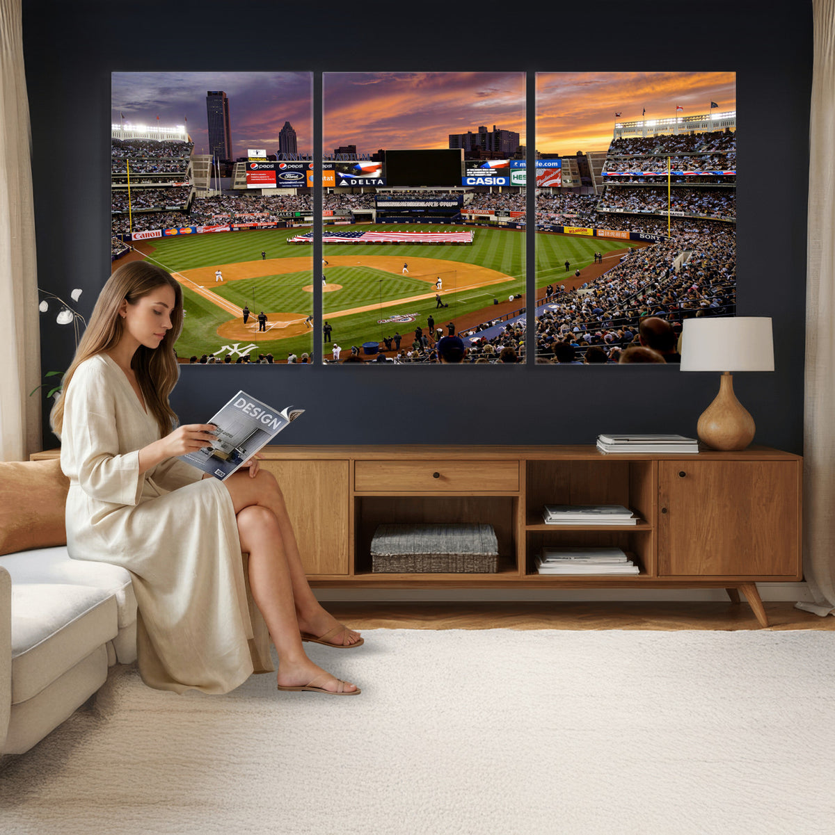 39000124-MGV-CV-36X24 - Stadium Wall Art Canvas Print