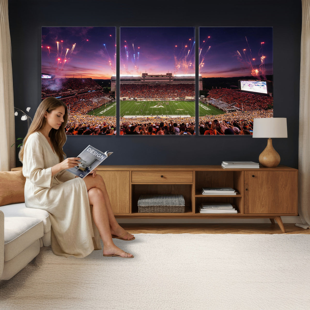 60785214-MGV-CV-36X24 - Stadium Wall Art Canvas Print