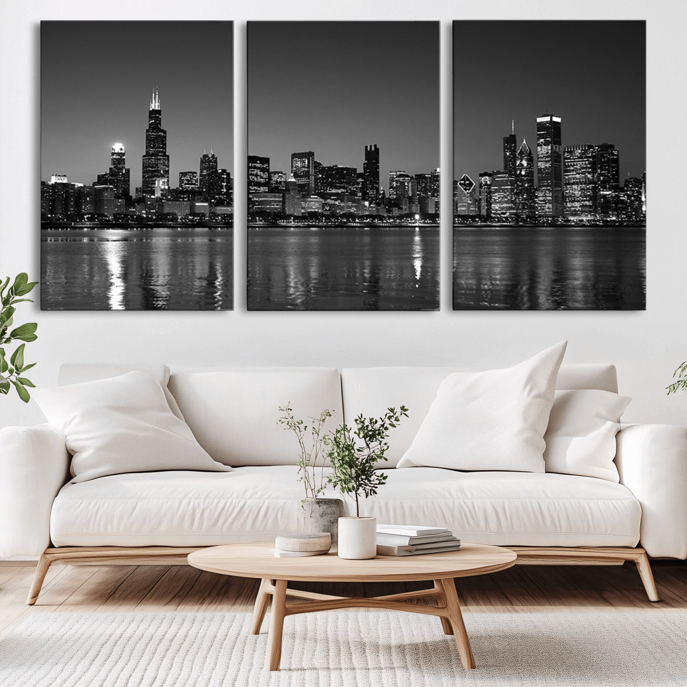 67435-MGV-CV-60X30-3P-Chicago Wall Art Canvas Print