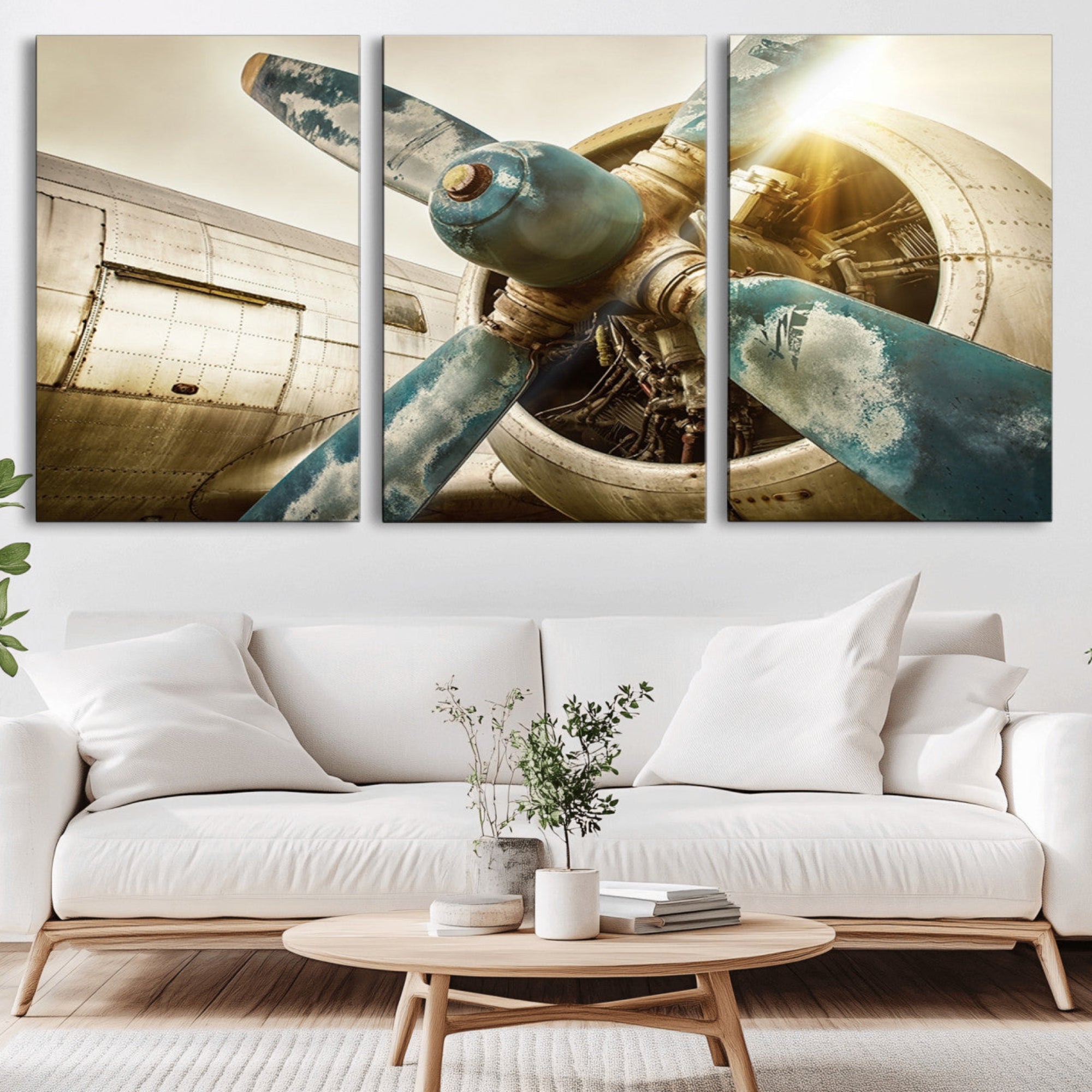 14106-MGV-CV-36X24-Vintage Airplane Canvas Print