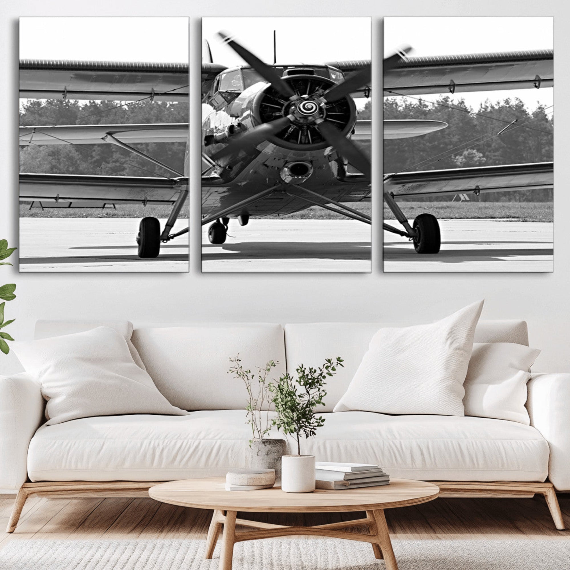74816-MGV-CV-36X24-Wall Art Old War Plane Canvas Print