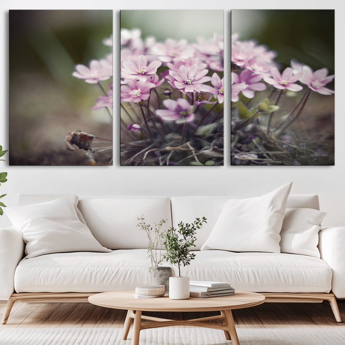 Pink Wild Flower Canvas Print