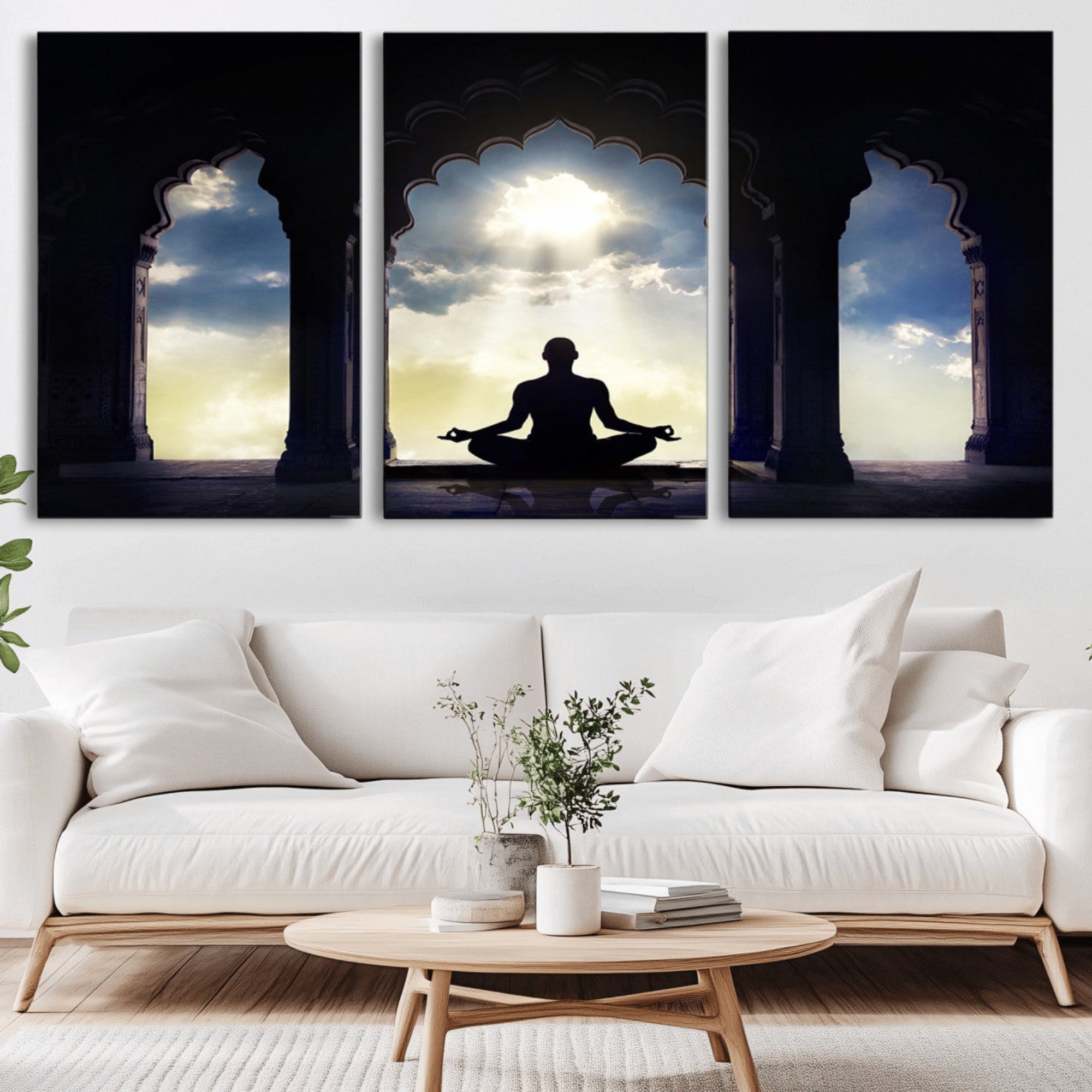 26862-MGV-CV-36X24-Women and Yoga Wall Art Canvas Print