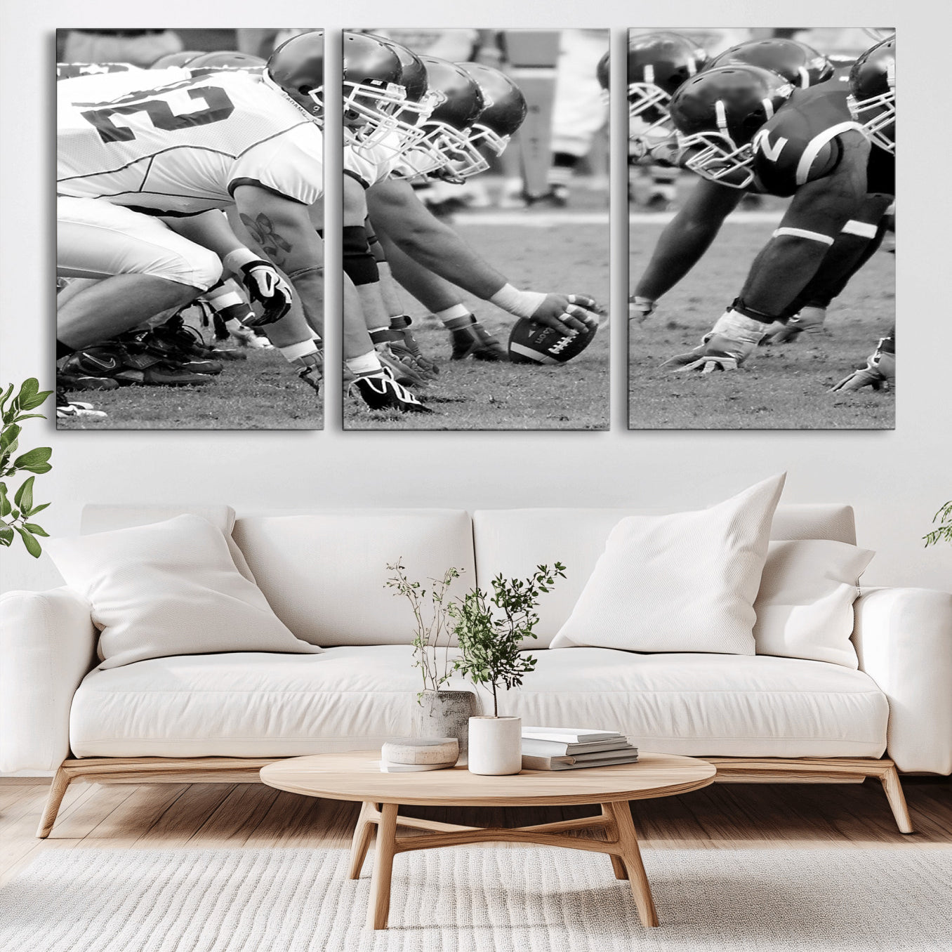 97432-MGV-CV-36X24-American Football Player Wall Art Canvas Print