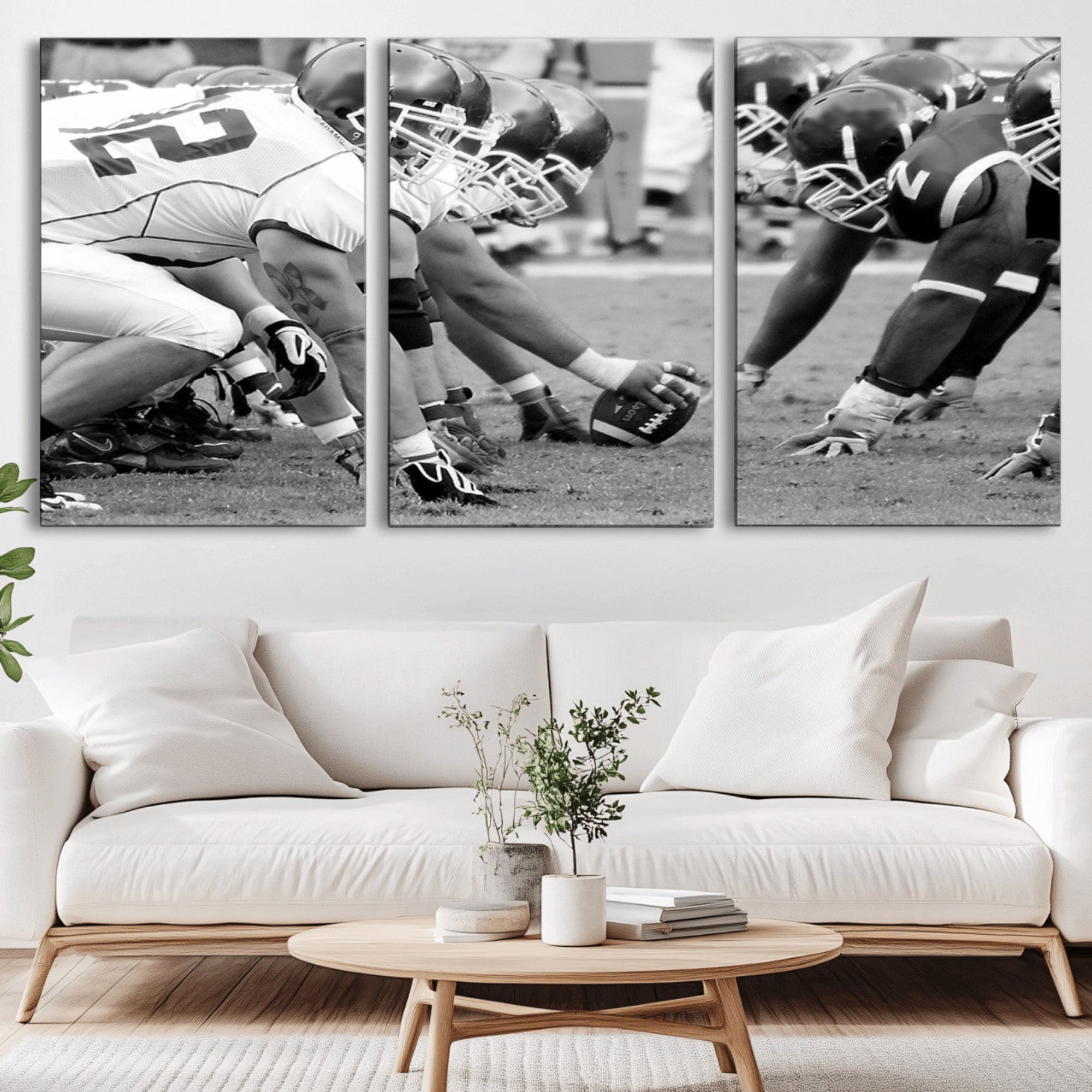 97432-MGV-CV-36X24-American Football Player Wall Art Canvas Print