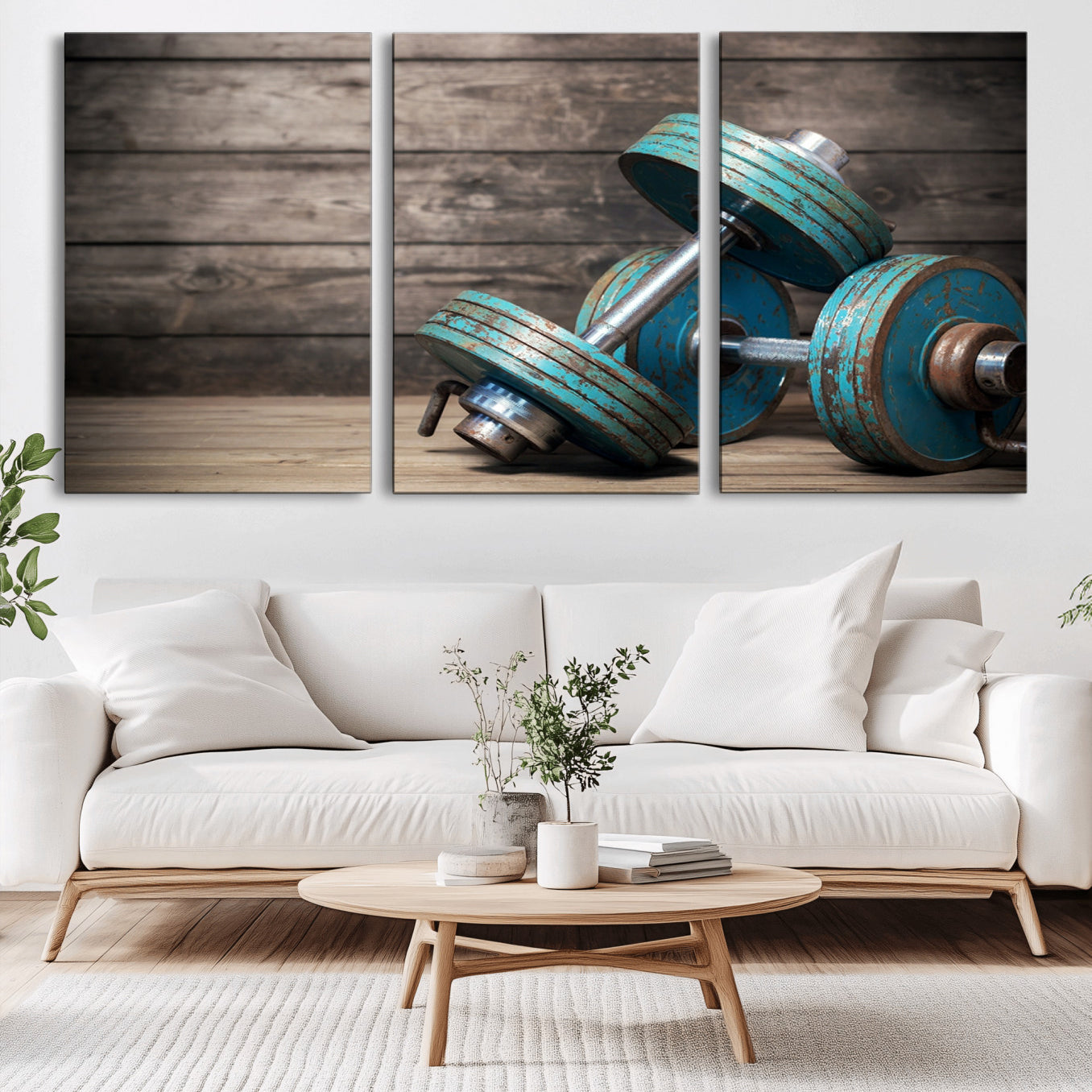 39364-MGV-CV-36X24-Dambell and Sport Wall Art Canvas Print