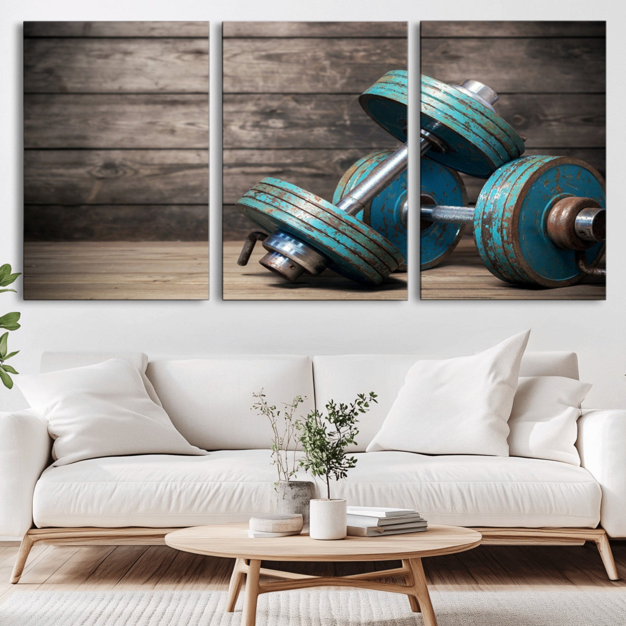39364-MGV-CV-36X24-Dambell and Sport Wall Art Canvas Print