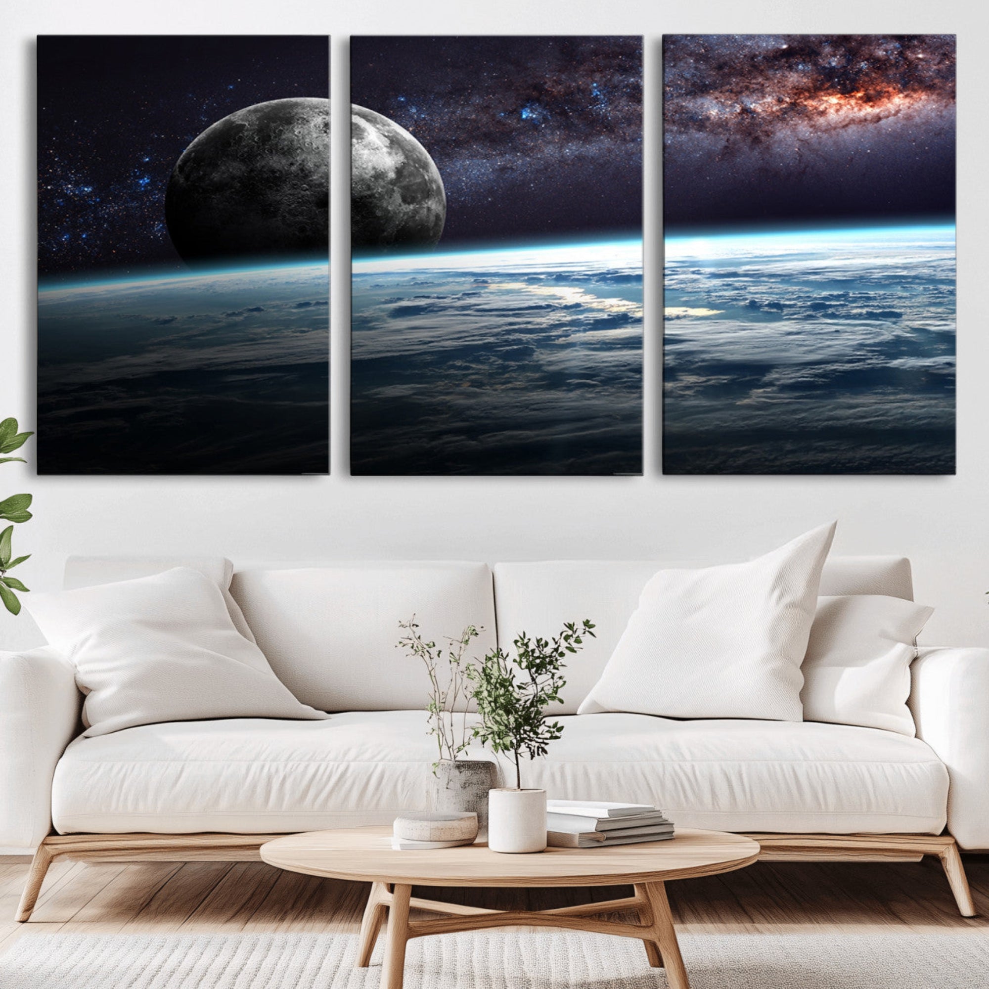 22395-MGV-CV-36X24-Space and Planet Canvas Print