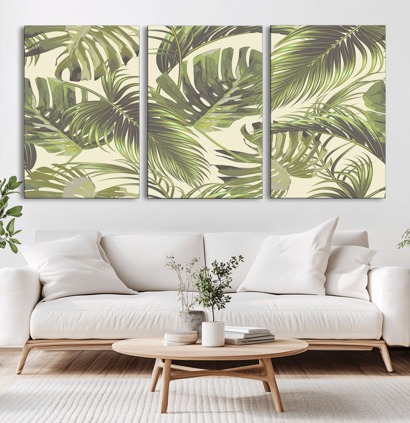 -Palm Leaves Canvas Print