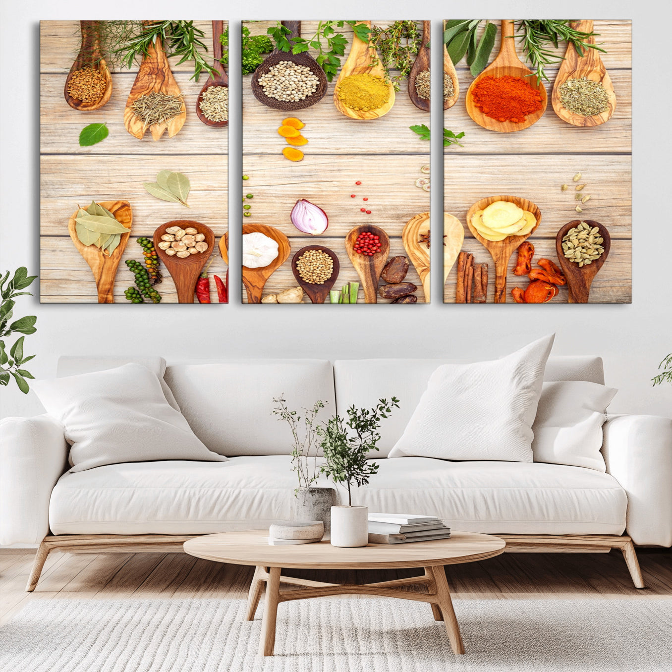-Kitchen Spice on the Table Wall Art, Kitchen Spice Wall Art Canvas Print