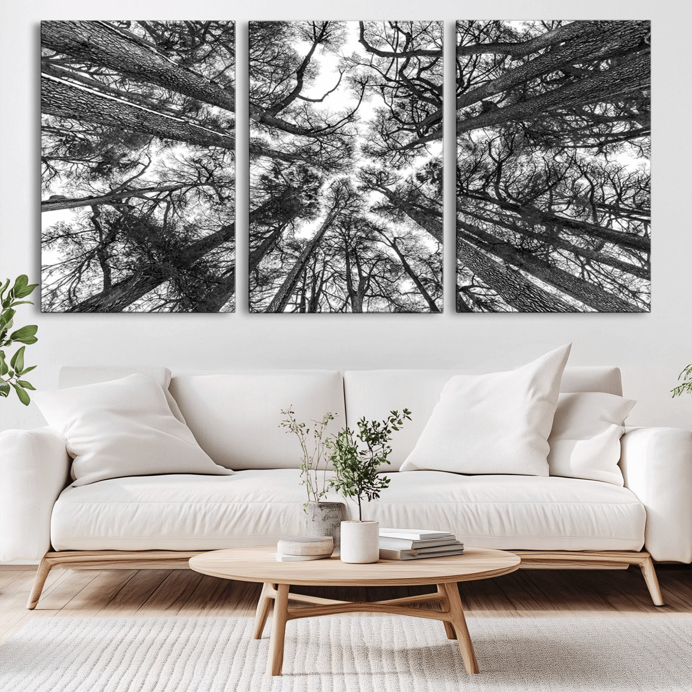 -Trees Contemporary Art Canvas Print