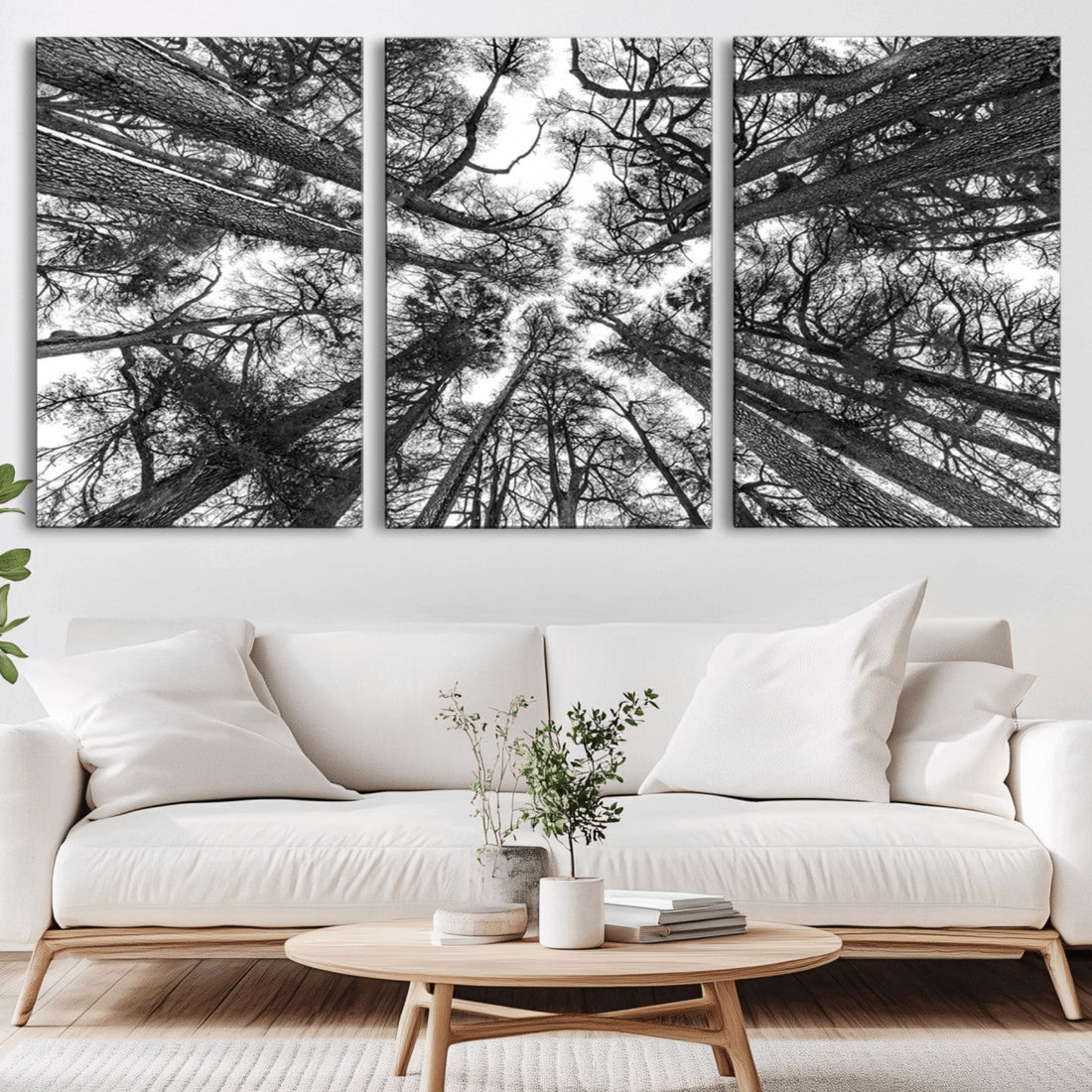 Trees Contemporary Art Canvas Print
