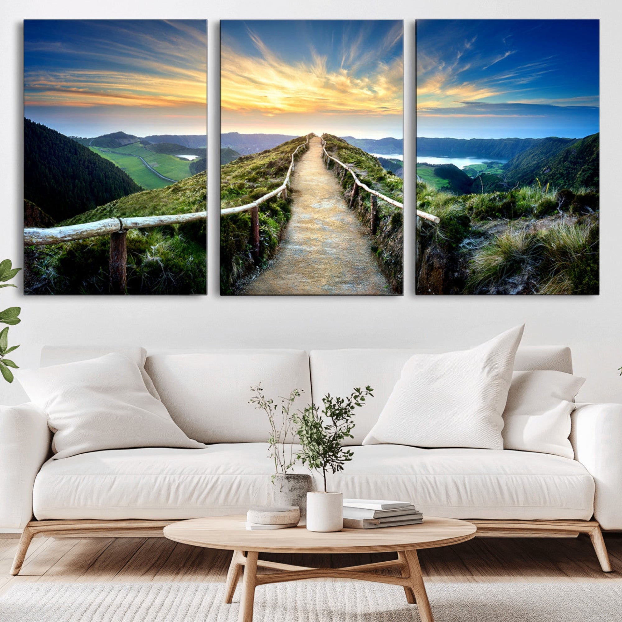 58887-MGV-CV-36X24-Mountain and Sunset Wall Art Canvas Print