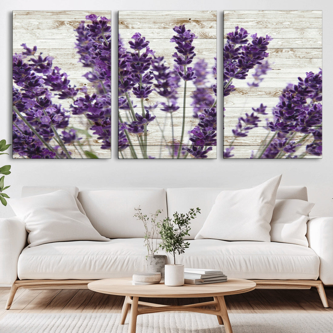 Lavender Canvas Wall Art Flower Print