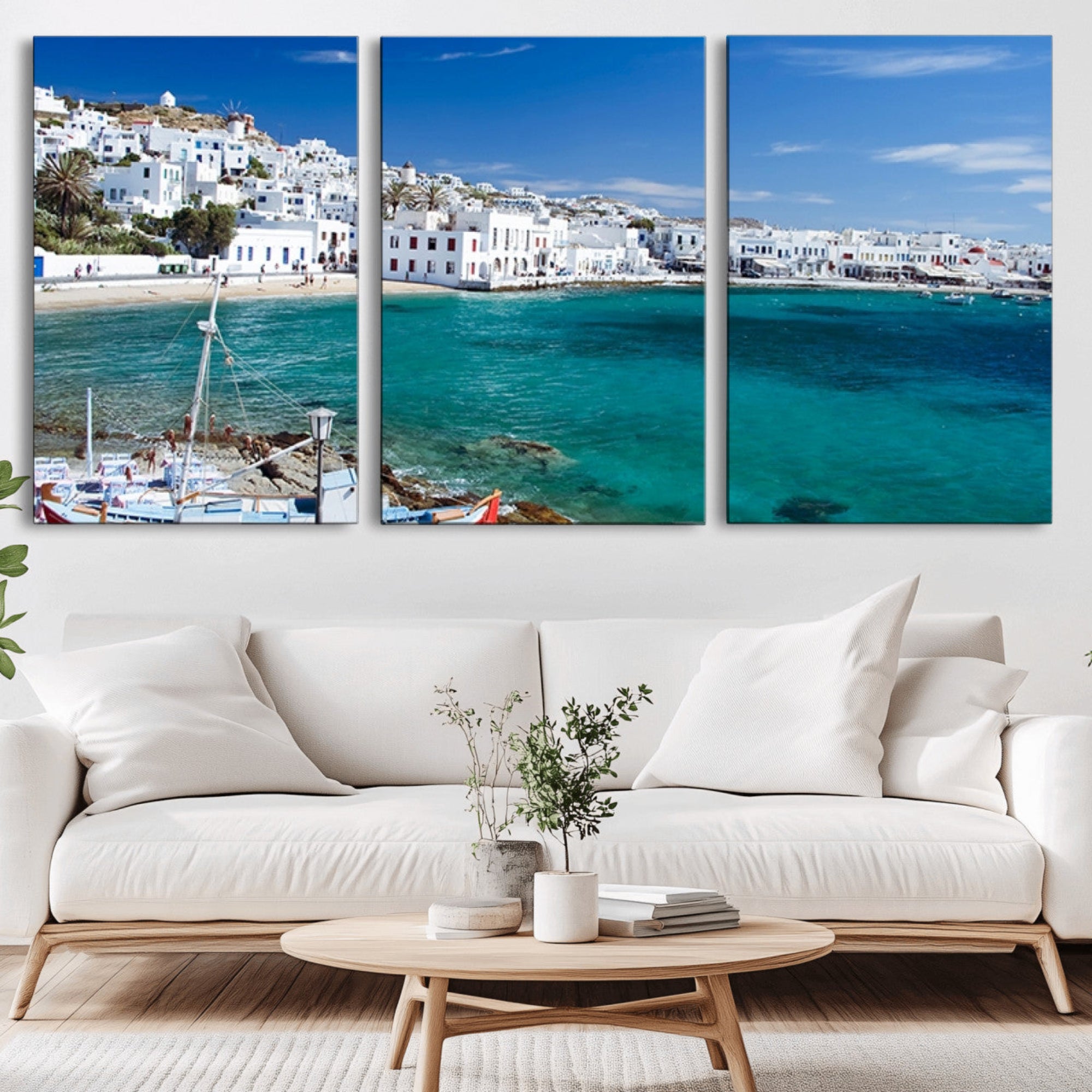 45428-MGV-CV-36X24-Santorini Wall Art Canvas Print