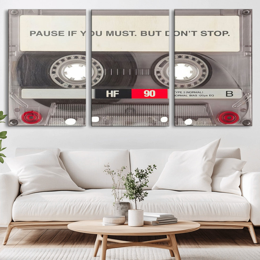 Music Cassette Iconic Wall Art Canvas Print