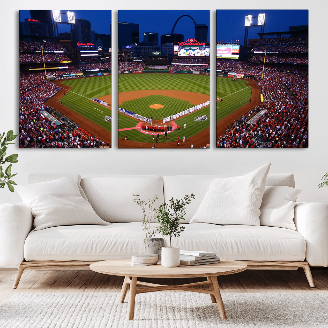 -St. Louis Cardinals Baseball Team Print - Busch Stadium Wall Art Canvas Print