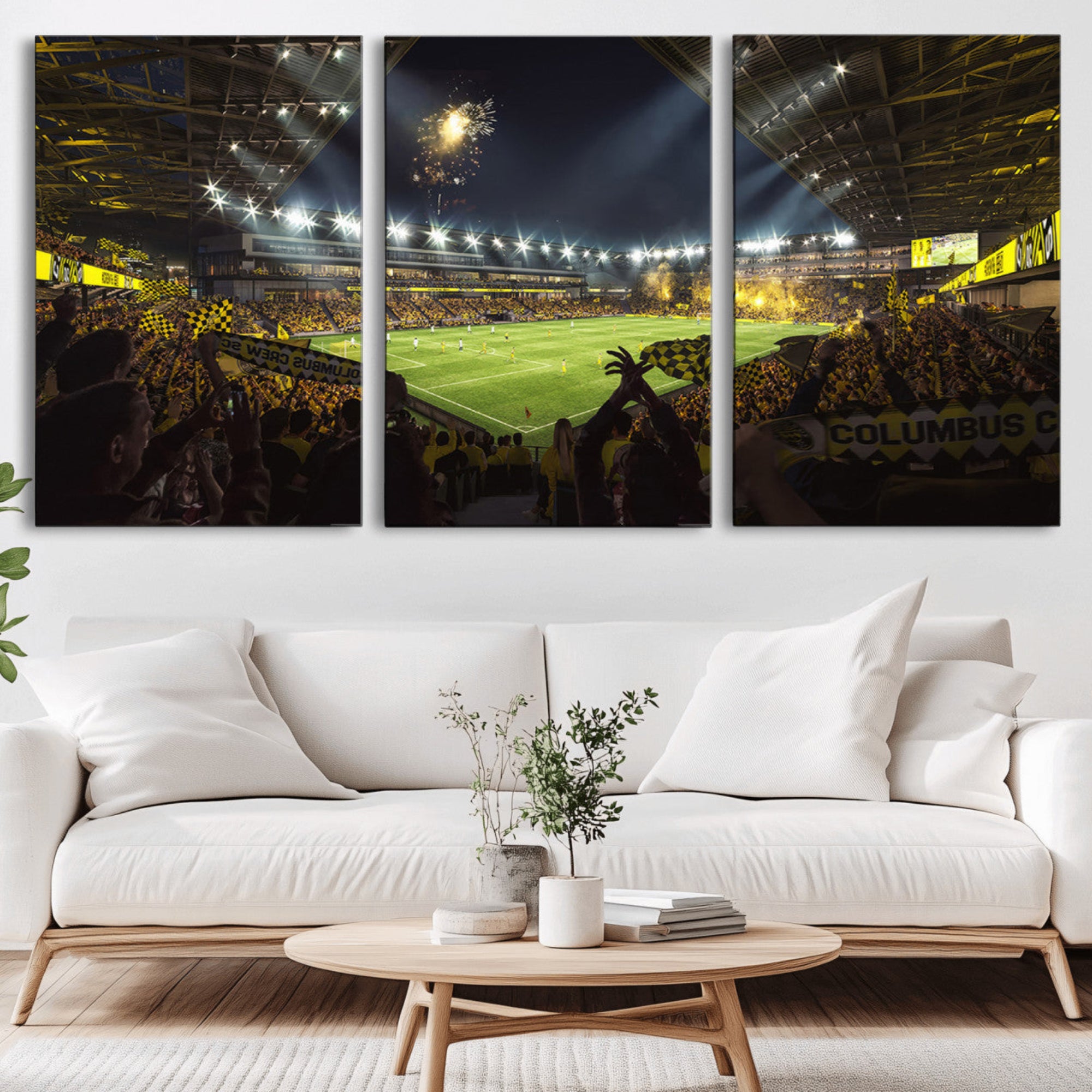 51122-MGV-CV-36X24-Columbus Crew Soccer Team Print - Columbus Crew Stadium Wall Art Canvas Print