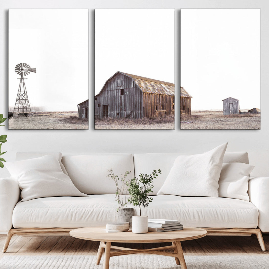 Farm Prints, Set of 6 Farmhouse Wall Art, Country House Decor