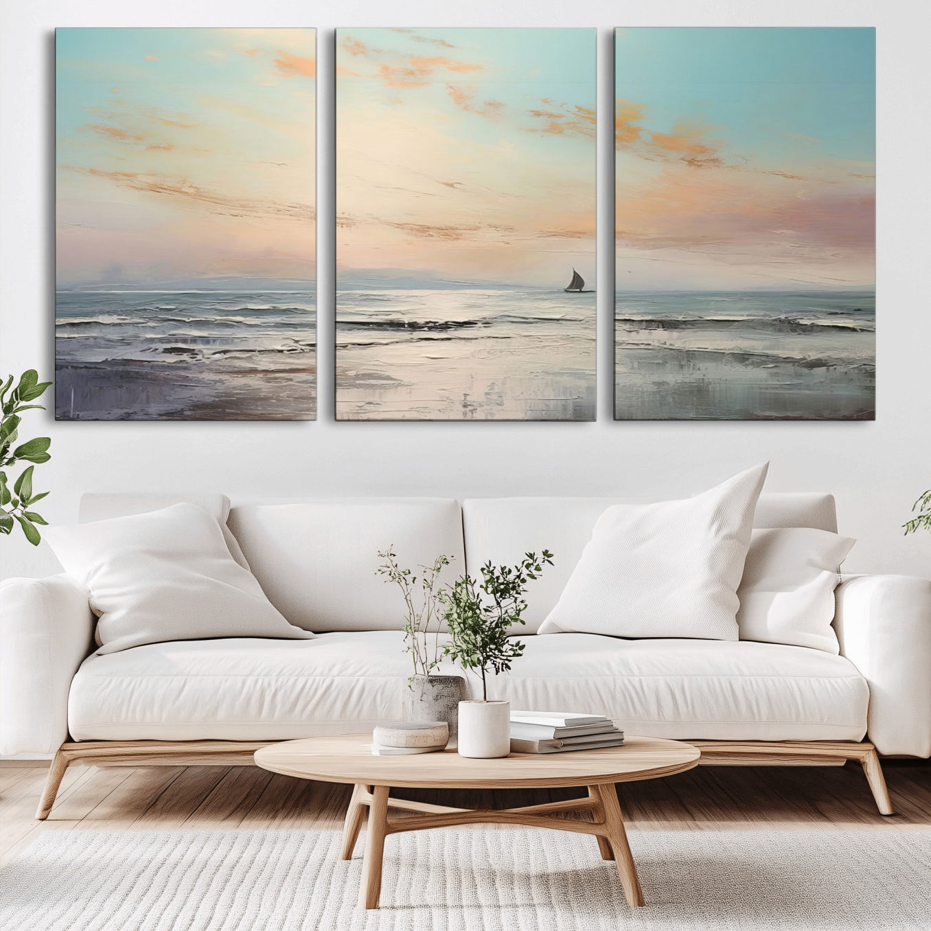 97630-MGV-CV-36X24-Abstract Ocean Wall Art - Boat Wall Art Canvas Print