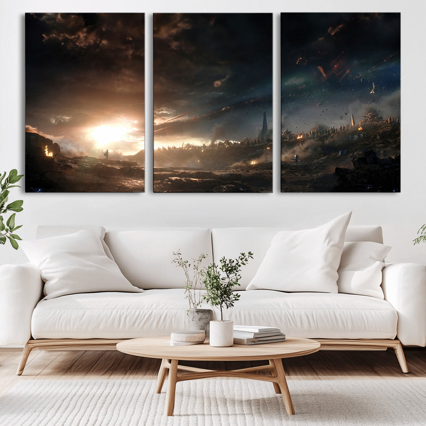-Avengers Planet Wall Art Canvas Print