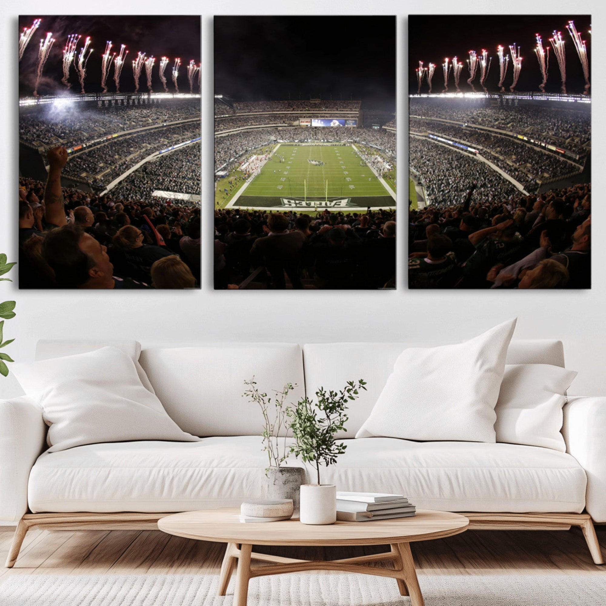 70773-MGV-CV-36X24-Eagles Field Stadium Wall Art - Philadelphia Eagles Football Team Print - Philadelphia Lincoln