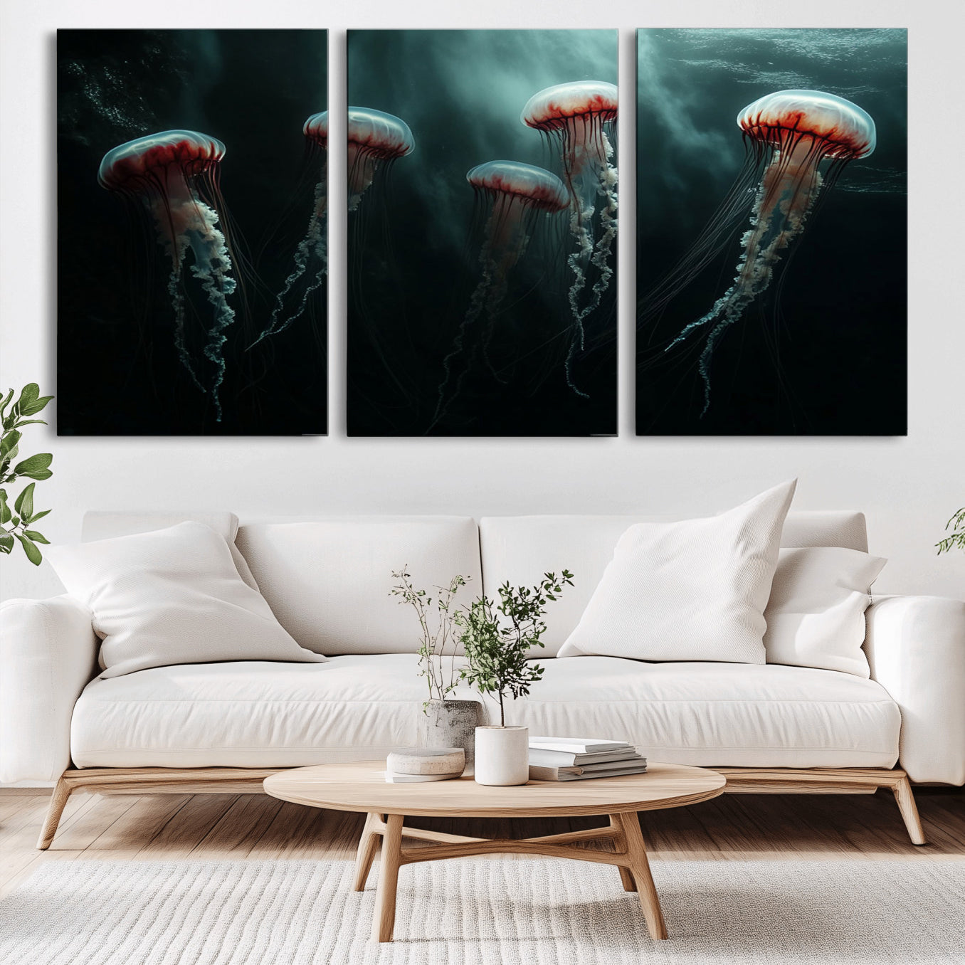 -Abstract Jellyfish Wall Art Canvas Print