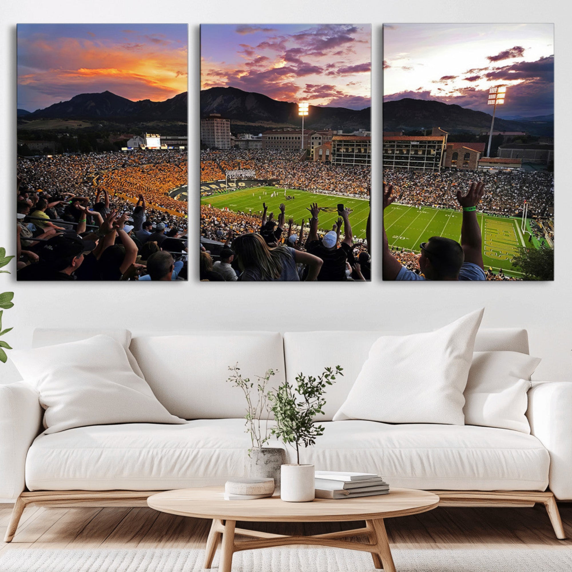 52579-MGV-CV-36X24-Folsom Field - University of Colorado Buffaloes Football Stadium Wall Art, Colorado Buffaloes Wall