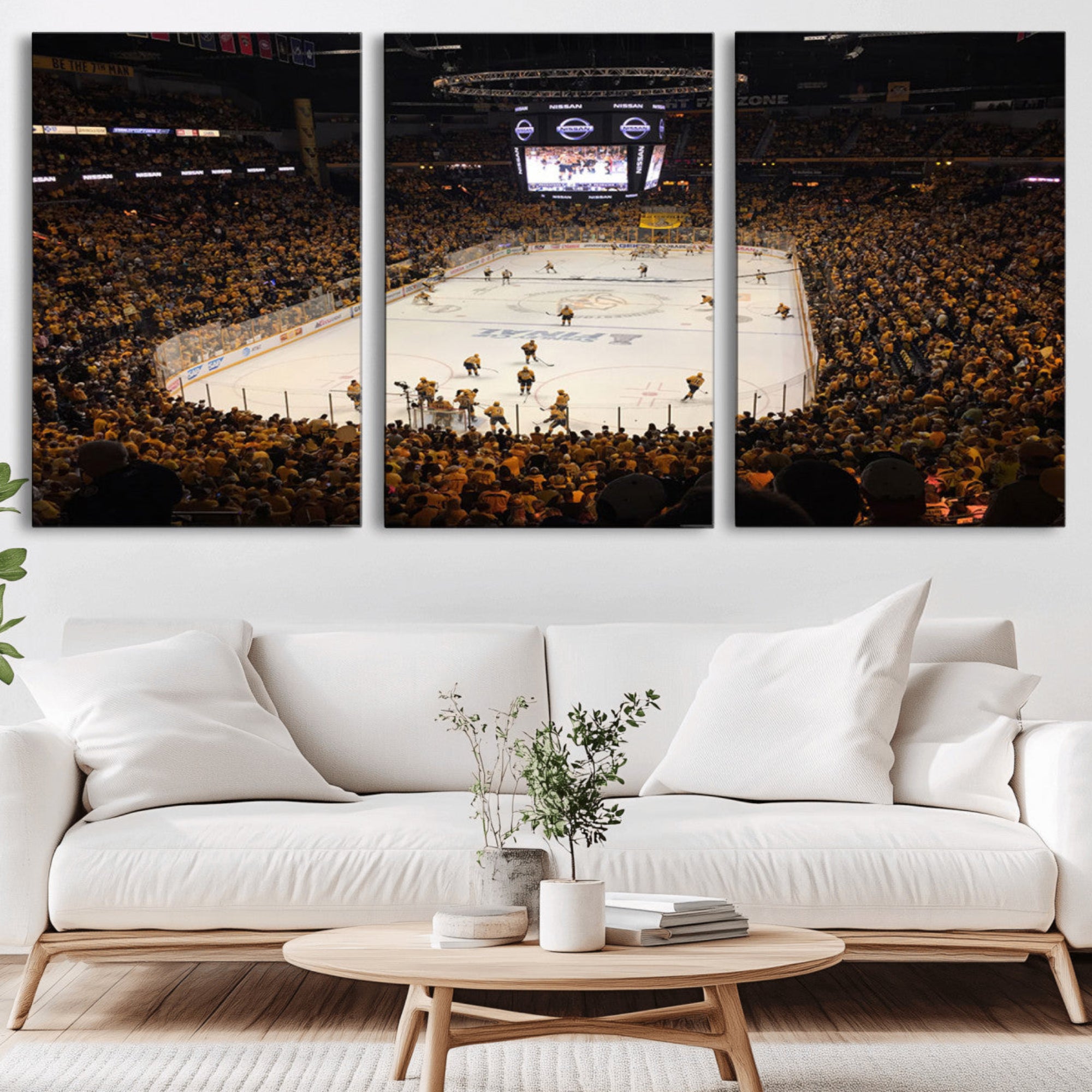 99407-MGV-CV-36X24-Bridgestone Arena - Nashville Predators Hockey Team Print - Nashville Wall Art Canvas Print