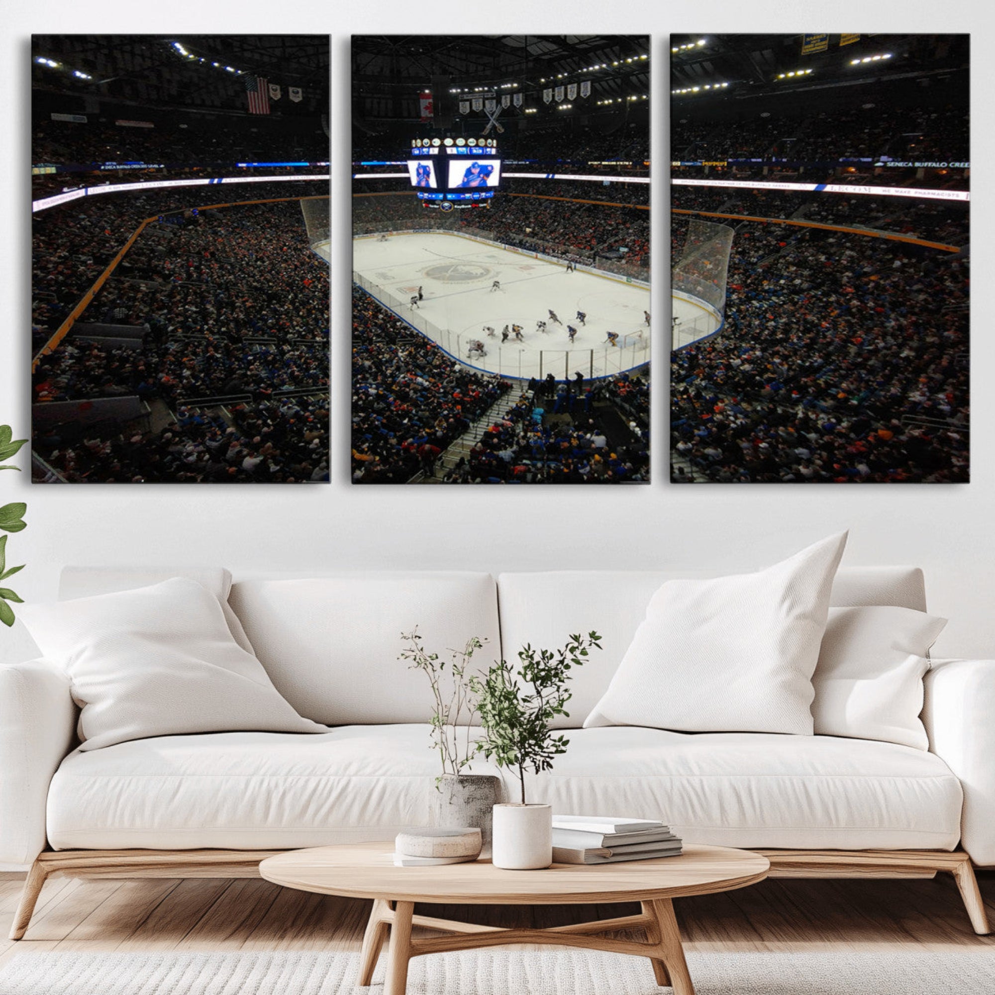 15132-MGV-CV-36X24-KeyBank Center New York Buffalo Sabres Hockey Stadium Canvas Print Wall Art