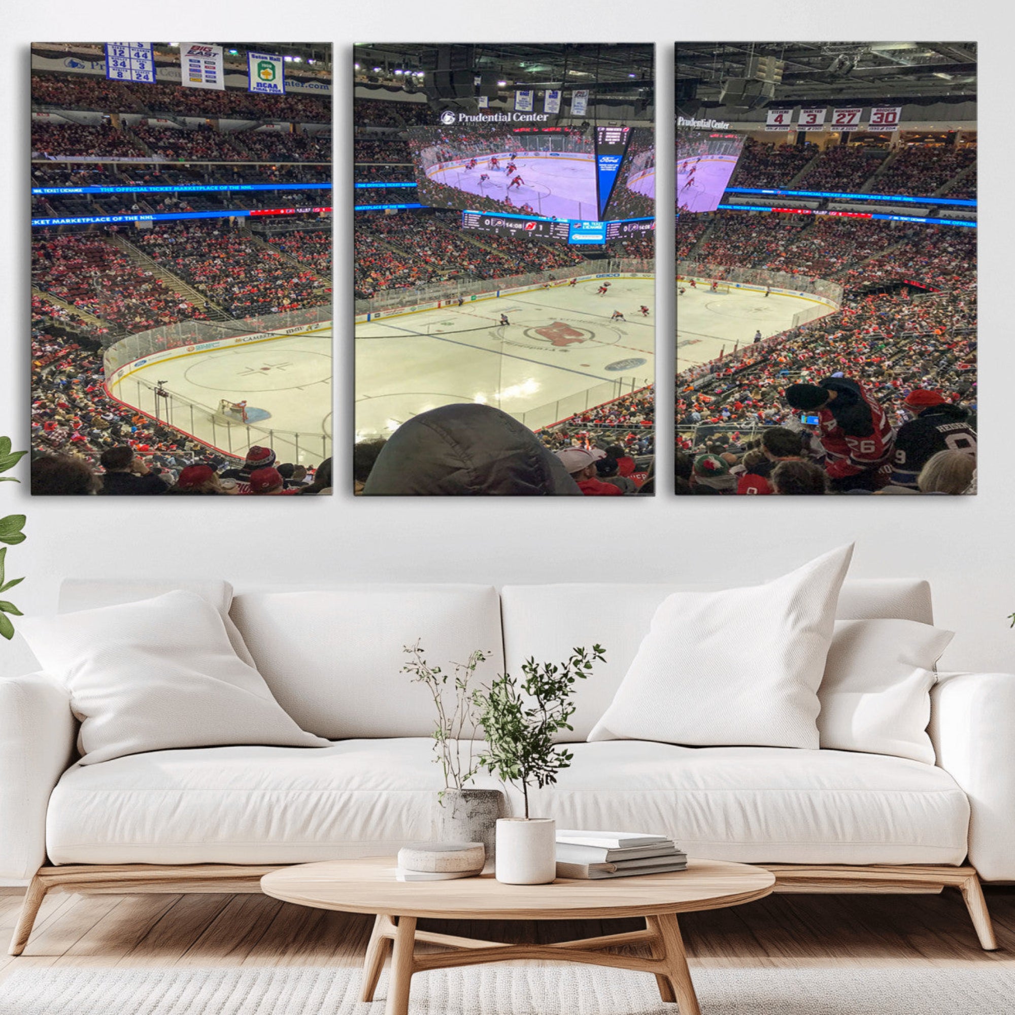 29638-MGV-CV-36X24-Prudential Center Newark New Jersey Devils Hockey Stadium, New Jersey Devils Hockey Stadium Canvas