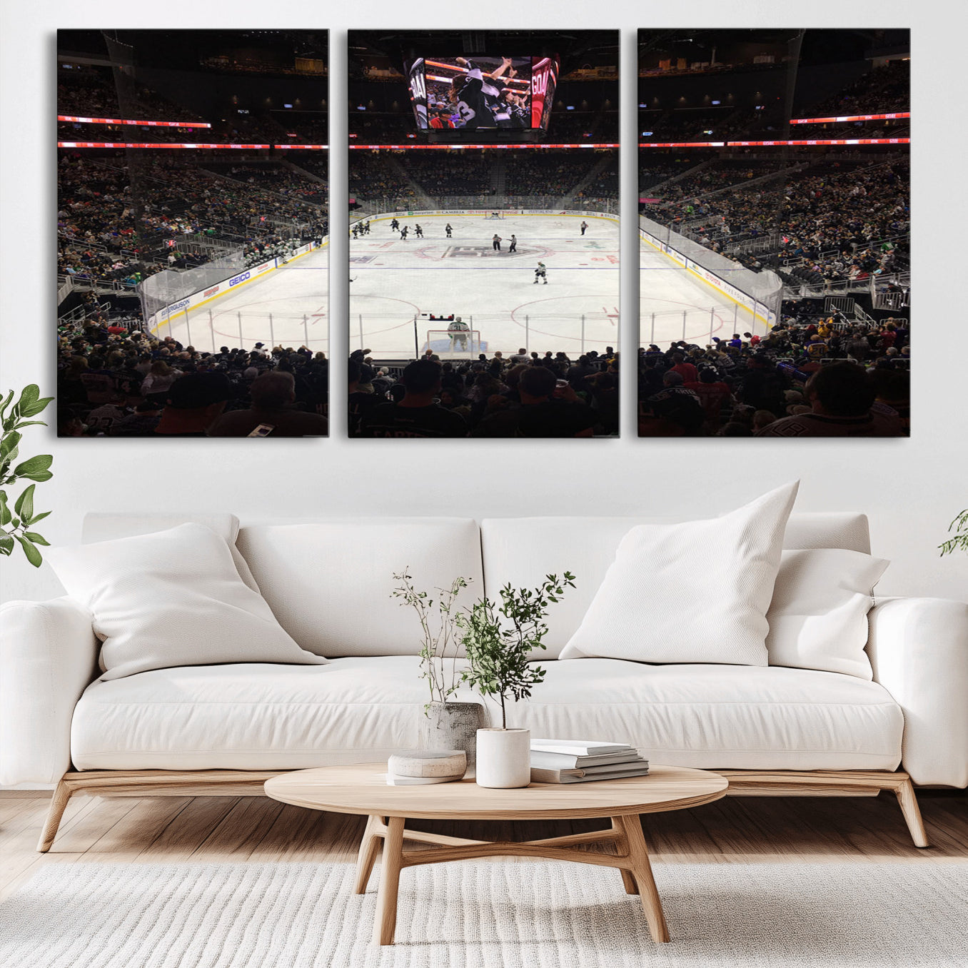 -T Mobile Arena Paradise Nevada Vegas Golden Knights Ice Hockey Stadium Canvas Print Wall Art