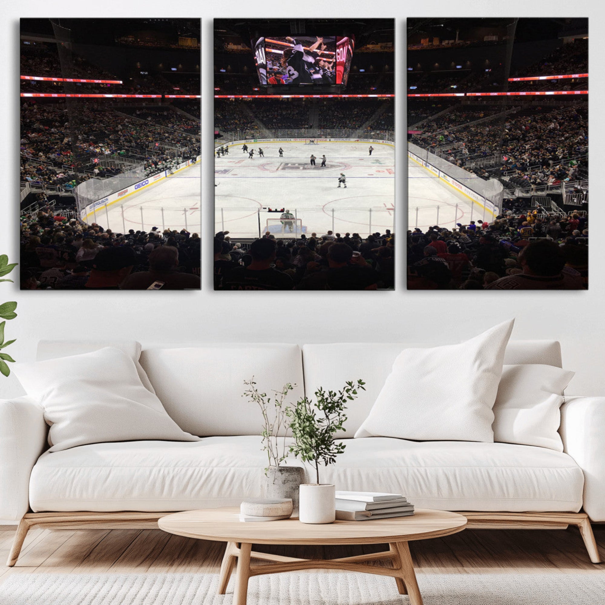 14802-MGV-CV-36X24-T Mobile Arena Paradise Nevada Vegas Golden Knights Ice Hockey Stadium Canvas Print Wall Art