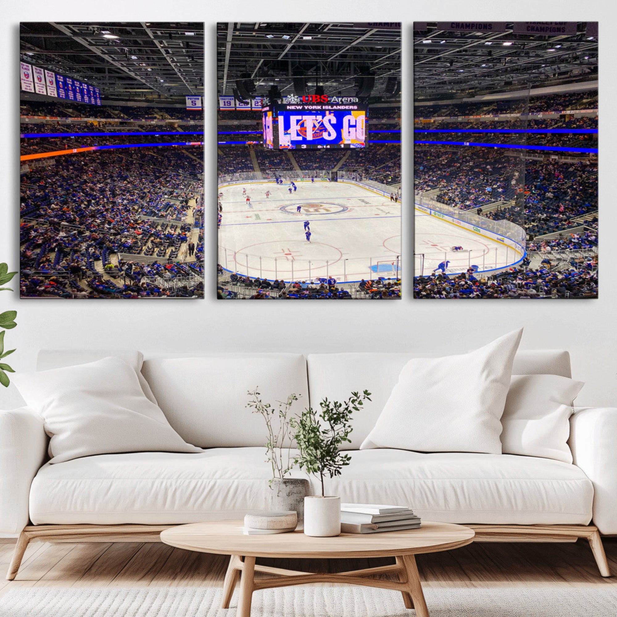 78692-MGV-CV-36X24-UBS Arena Elmont New York Islanders Ice Hockey Wall Art, UBS Arena Elmont Wall Art Canvas Print
