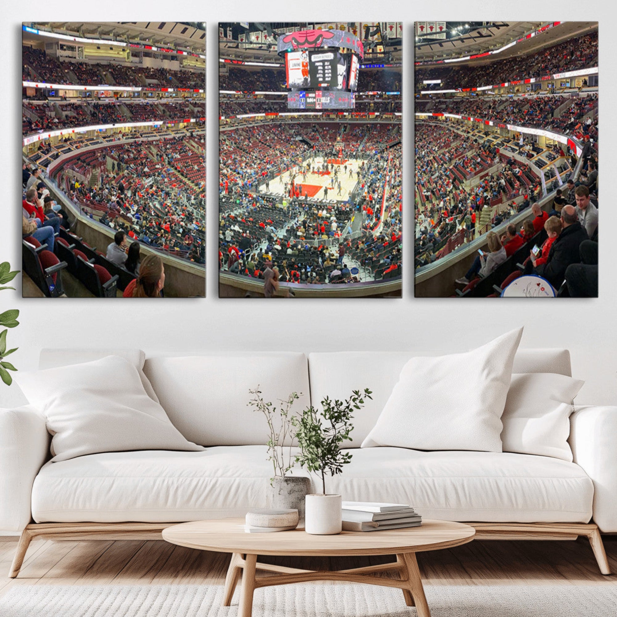 43481-MGV-CV-36X24-United Center Chicago Bulls Stadium Wall Art Canvas Print