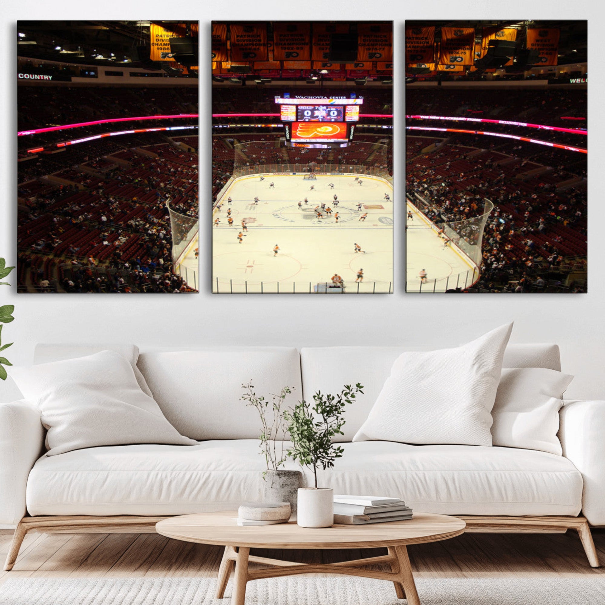 98213-MGV-CV-36X24-Wachovia Center Priort of Lyers Game Ice Hockey Stadium Canvas Print, Lyers Game Ice Hockey Stadium