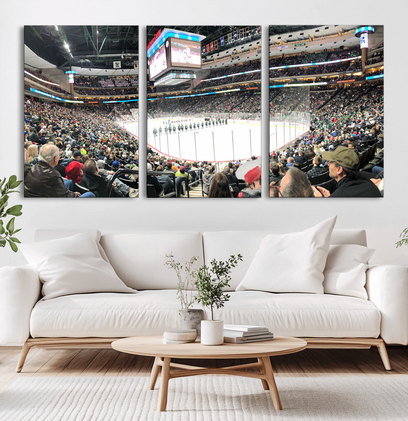-Xcel Energy Center St Paul Minnesota Wild Ice Hockey Stadium Canvas, Minnesota Wild Ice Hockey