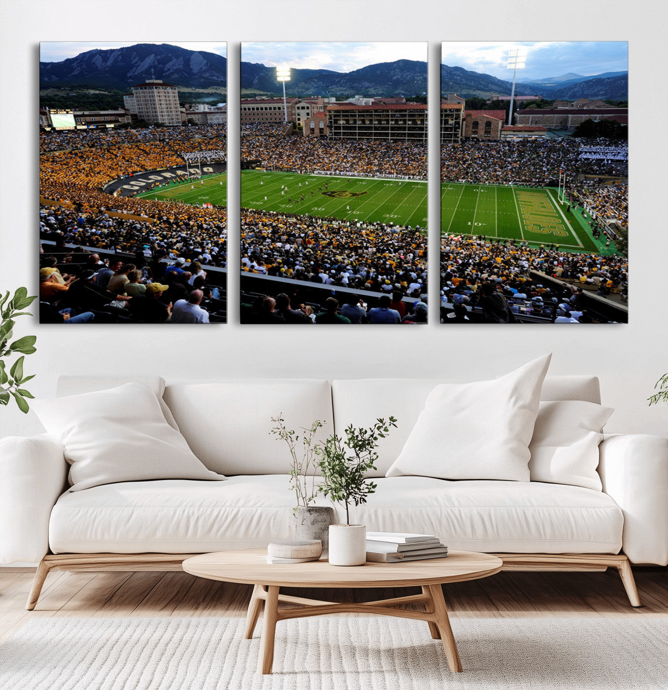 -Colorado Buffaloes Canvas Print - Boulder Folsom Field Stadium Wall Art Canvas Print, Football Print
