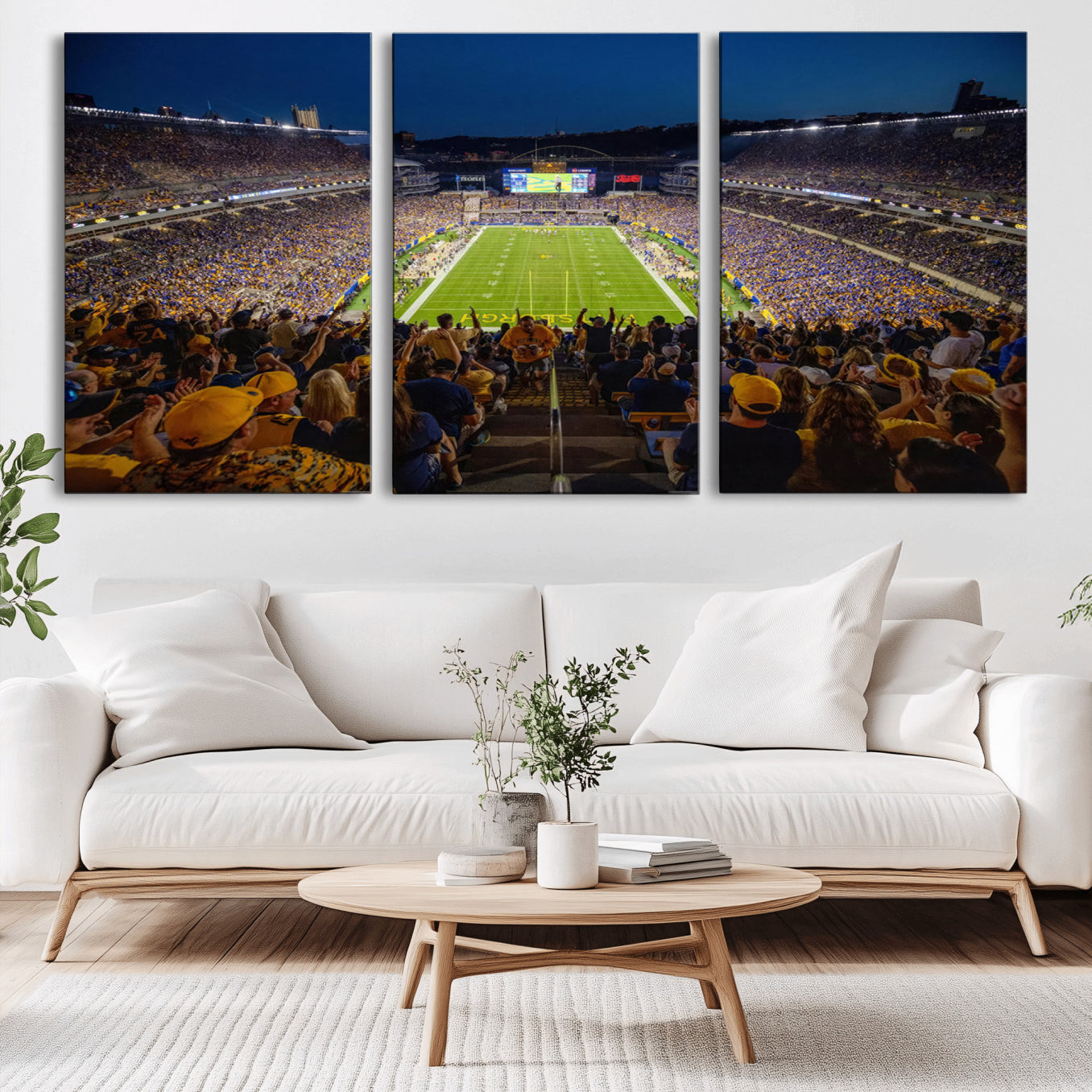-Pittsburgh Panthers Football Team Print - Pittsburgh Acrisure Stadium Wall Art Canvas Print